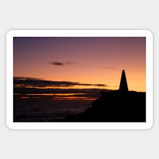 Sunset at the Obelisk Sticker